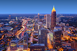 Georgia - Atlanta Skyline Evening